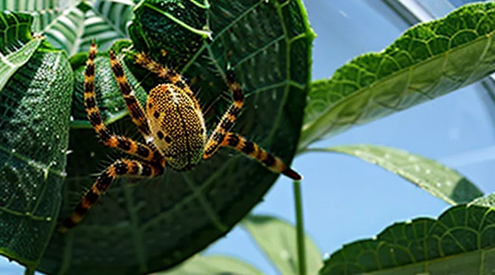 How can spider mites on cucumbers in a greenhouse be controlled?