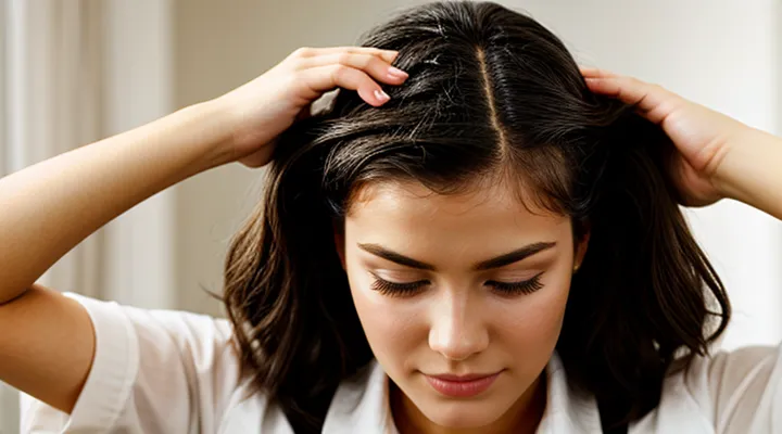 How can you be sure you have lice on your head?