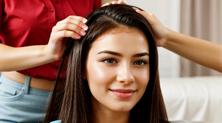 How can you check for lice on hair?