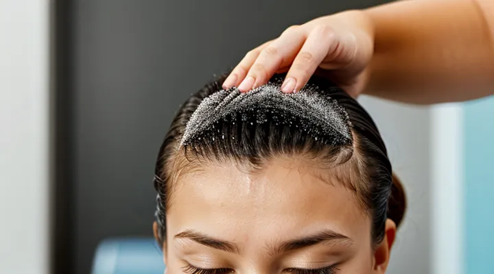 How can you detect lice on the head without a visual inspection?