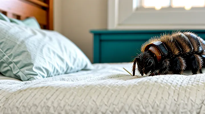 How can you distinguish bed mites from bedbugs?