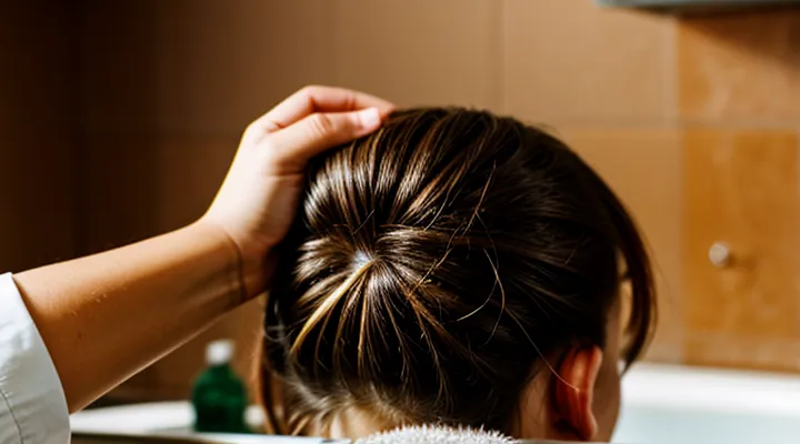 How can you get rid of fleas on a person's head?