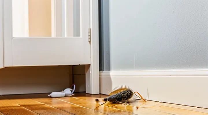 How can you get rid of fleas on the floor of a house?