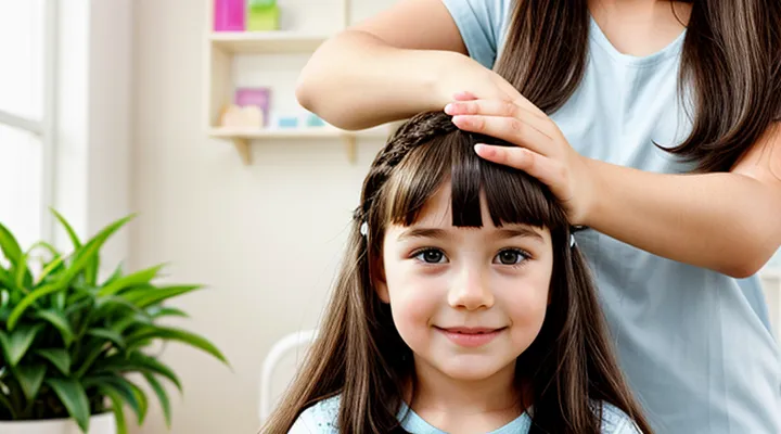 How can you get rid of lice on a child's hair?