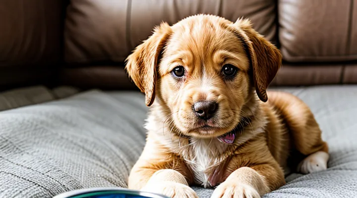 How can you help a two‑month‑old puppy with fleas?