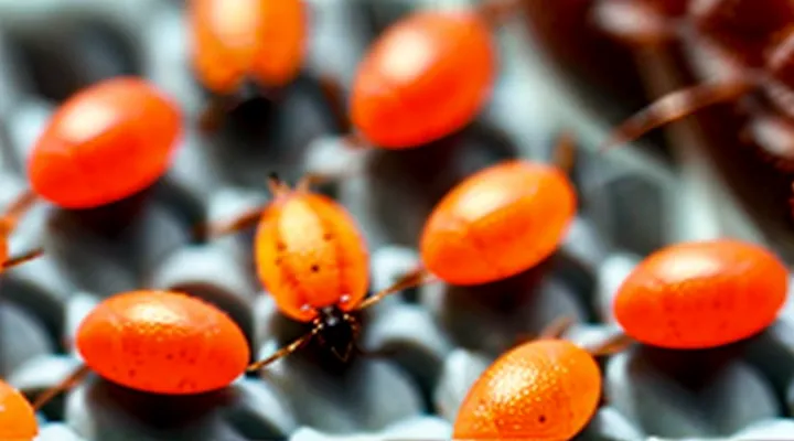 How can you identify bedbug eggs by their color?