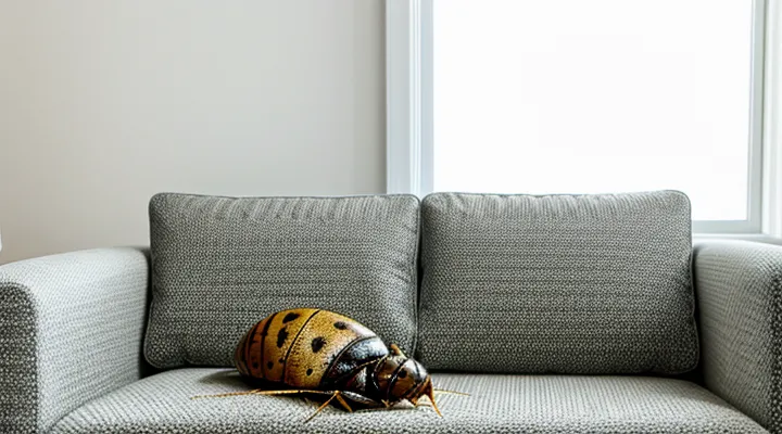 How can you identify bedbugs in a sofa?