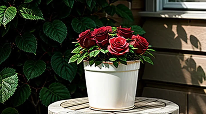 How can you protect a potted rose from spider mite?
