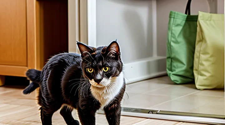 How can you quickly eliminate fleas on a cat at home?