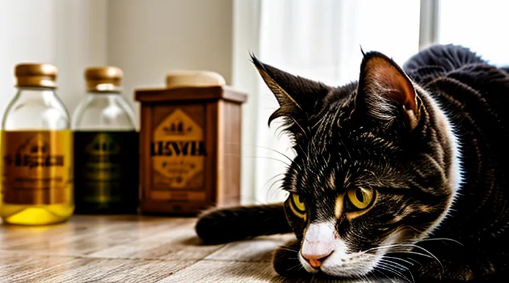 How can you remove fleas from a cat at home using folk remedies?