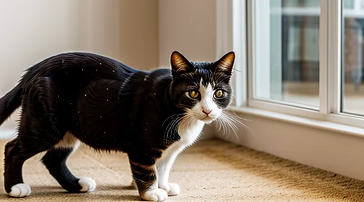 How can you remove fleas from a cat in an apartment?
