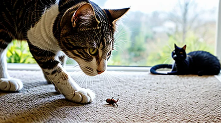 How can you safely remove a tick from a cat?