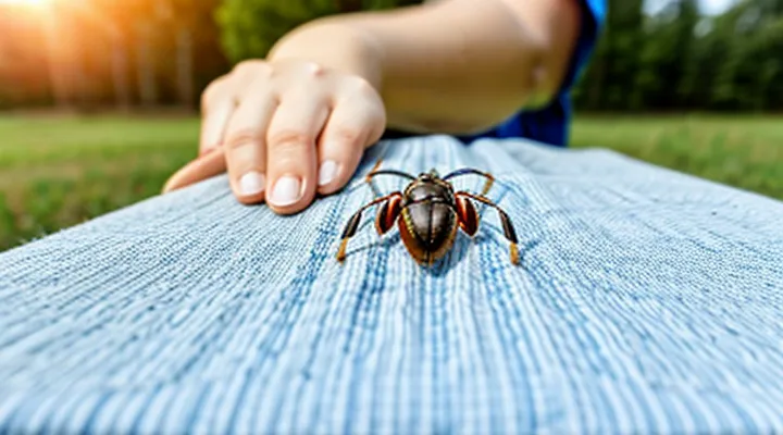 How can you safely remove a tick from a human at home?
