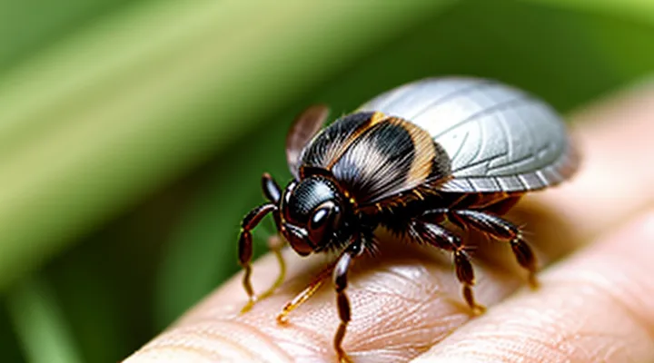 How can you safely remove a tick from human skin?