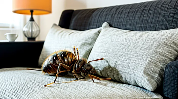 How can you tell if there are bed bugs in a sofa?
