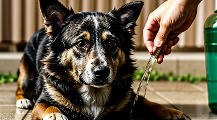 How can you wash a dog for fleas using folk remedies?