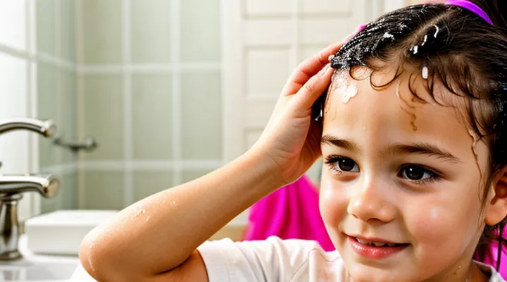 How can you wash the head with vinegar to get rid of lice?