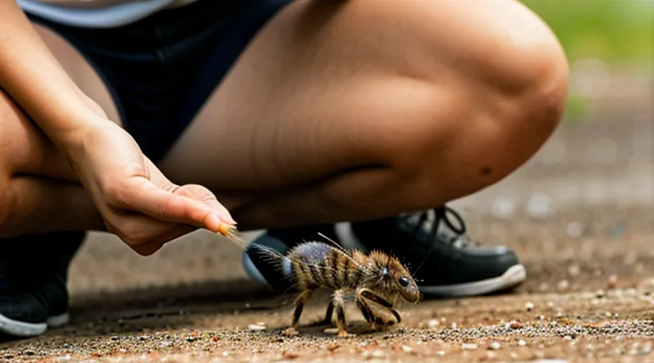 How do ground fleas bite humans?