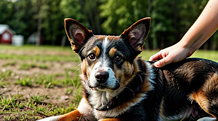 How do symptoms of a tick bite manifest in a dog?