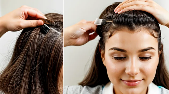 How do you properly comb lice out of hair?