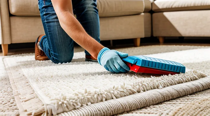 How do you treat a carpet for fleas at home?