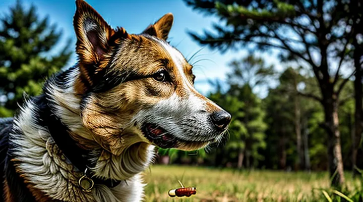 How does a dog behave if bitten by a tick?