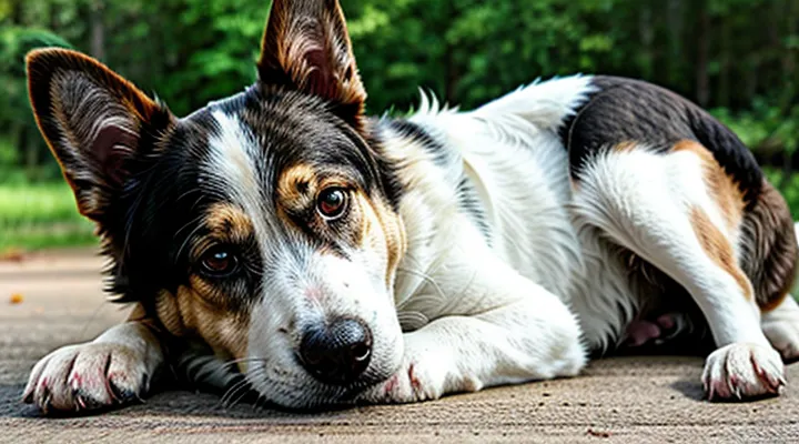 How does a lump develop after a tick bite in a dog?