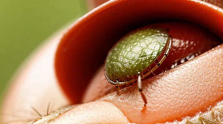 How does a pimple look after a tick bite?