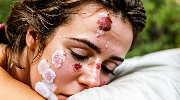 How does a rash look after a tick bite?