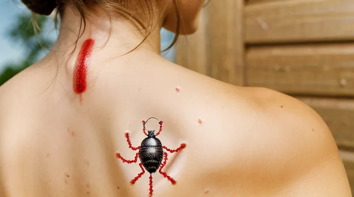 How does a subcutaneous tick appear on the skin?