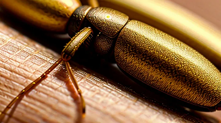 How does a tick appear in human skin?