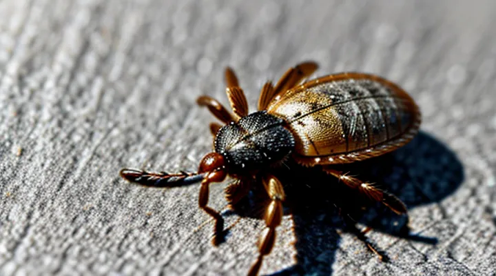 How does a tick bite appear on a human body?