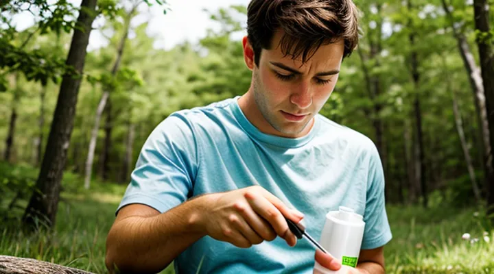 How long after a tick bite does inflammation develop in a person?