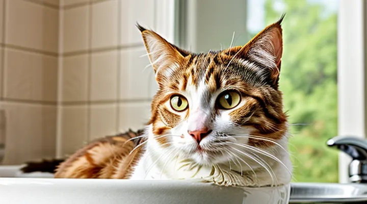 How long after applying flea drops can a cat be bathed?