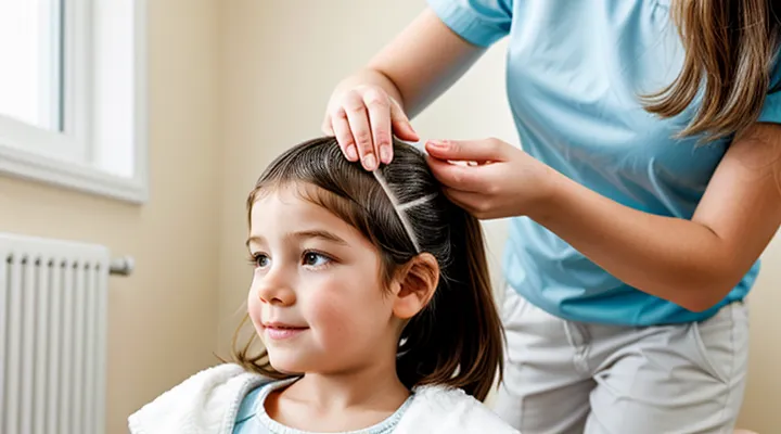 How long are lice treatments for a child’s head?