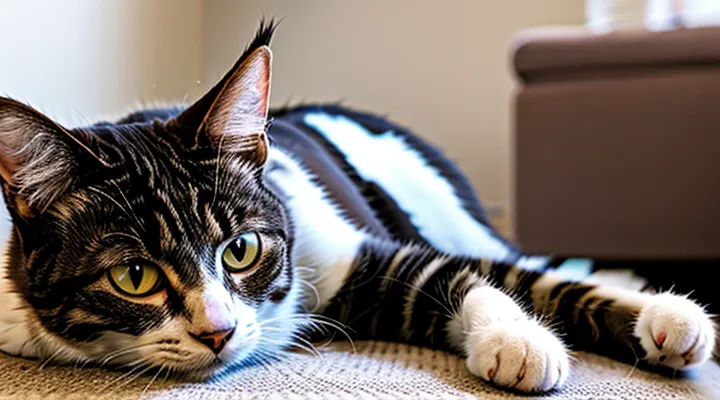 How long should a cat not be touched after flea treatment?