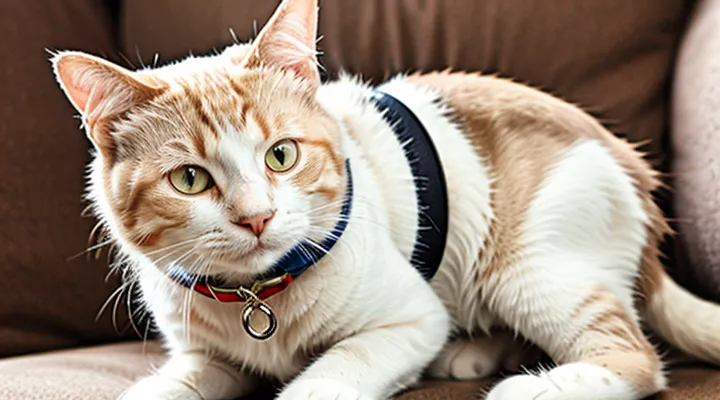 How long should a flea collar be worn on a cat?