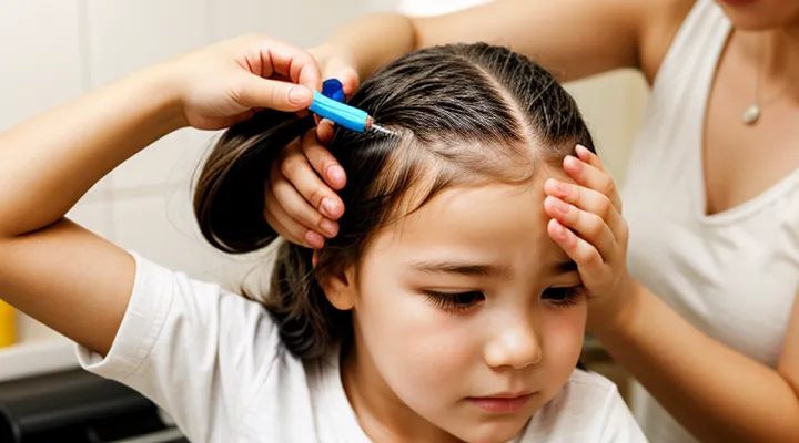 How long should kerosene be kept on the scalp to combat lice?