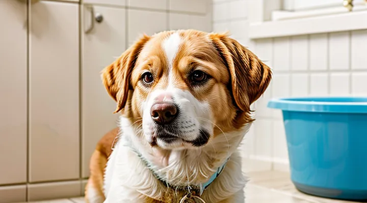 How long should one wait before washing a dog after applying flea drops?
