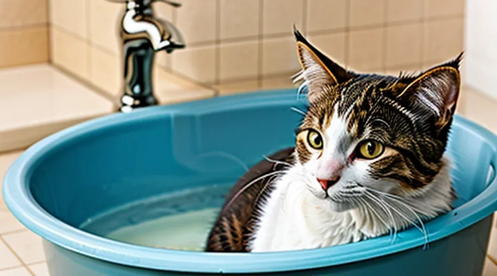 How long should you wait to bathe a cat after applying flea drops?