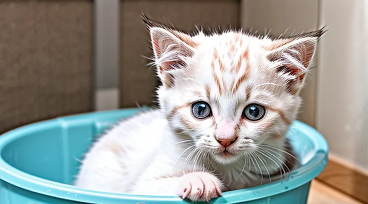 How many days should I wait before bathing a kitten after flea treatment with drops?