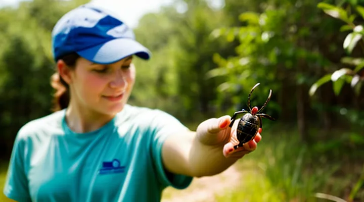 How quickly can a tick be detected on a human body?