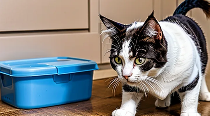 How should a cat be treated with flea drops?