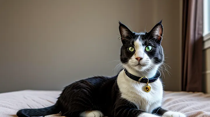 How should a flea collar be correctly put on a cat?