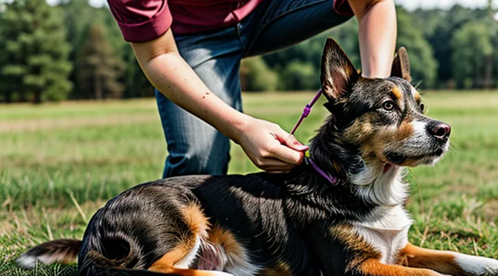 How should a subcutaneous tick in a dog be treated?