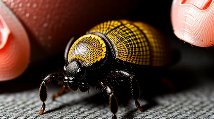 How should a tick be properly removed from the body?