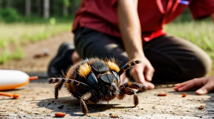 How should a wound be treated after a tick bite in a human?