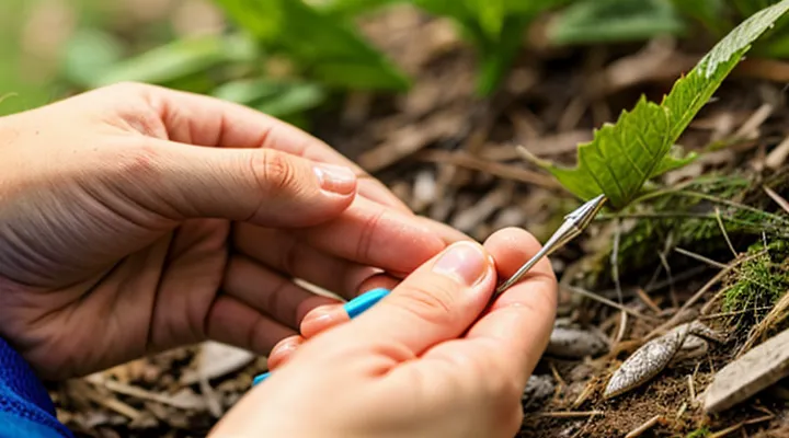 How should a wound be treated after a tick bite?