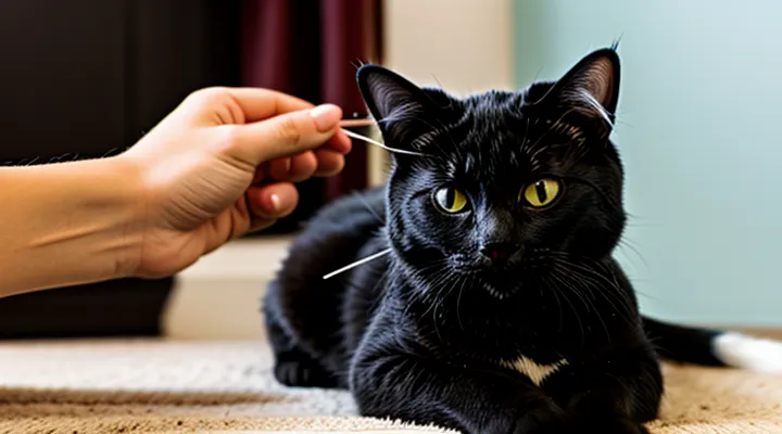 How should flea drops be correctly applied to a cat?