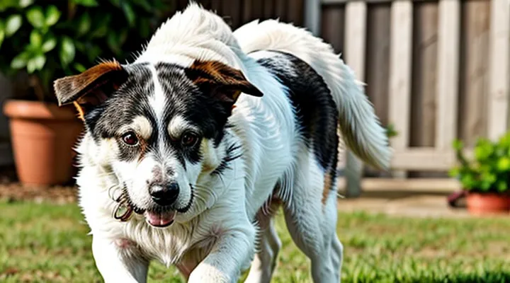 How should I apply drops to protect a dog from fleas?
